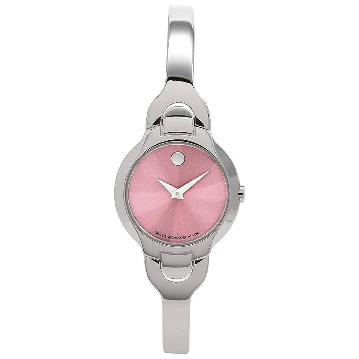 Movado Women's Quartz Watch - Kara Pink Dial Stainless Steel Bracelet | 0605284