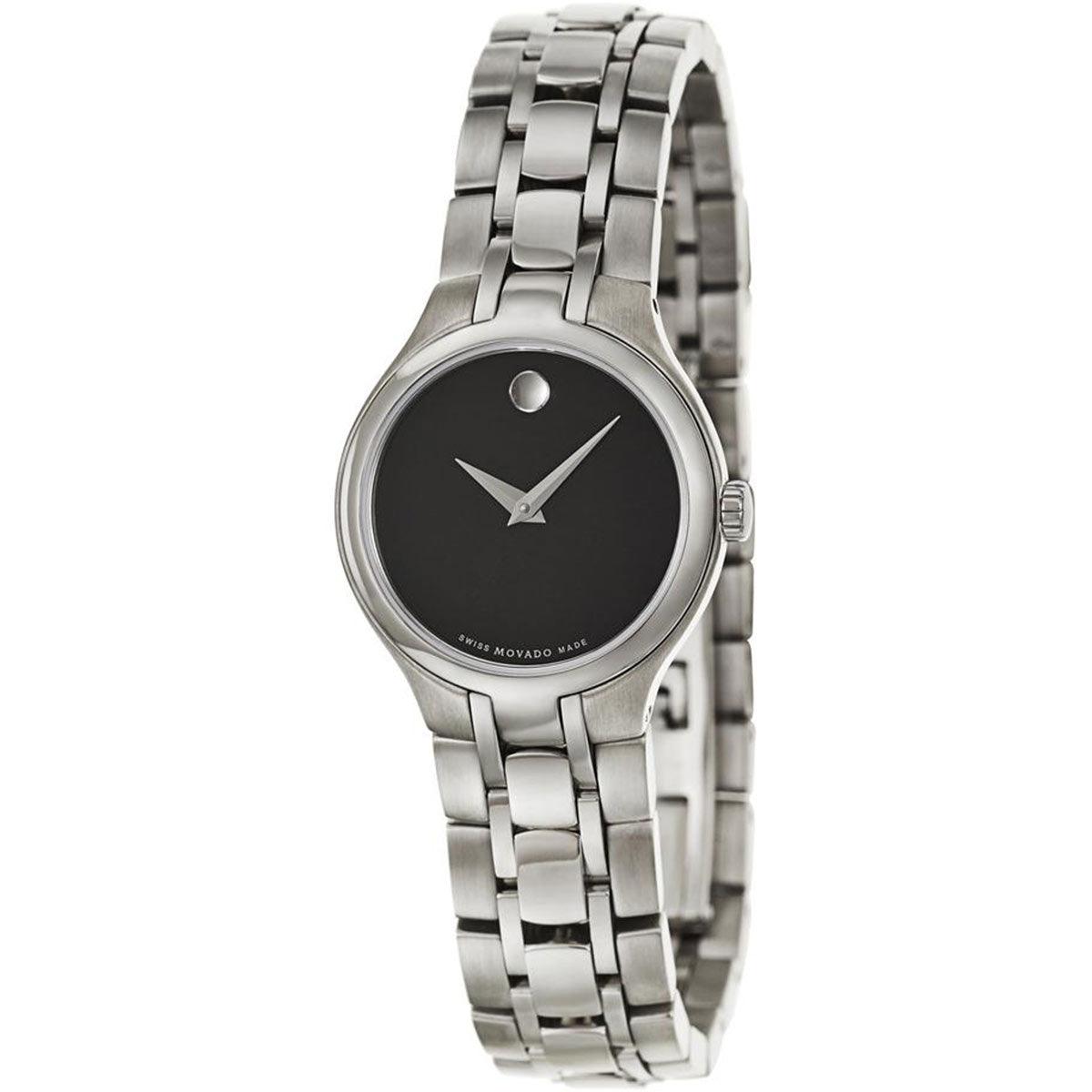 Movado Women's Quartz Watch - Museum Black Museum Dial Steel Bracelet | 0606368