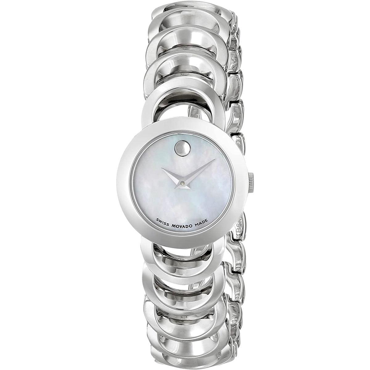 Movado Women's Quartz Watch - Rondiro Mother of Pearl Dial Steel Bracelet | 0606249