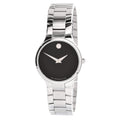 Movado Women's Quartz Watch - Serio Black Dial Stainless Steel Bracelet | 0607288