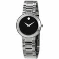 Movado Women's Quartz Watch - Stiri Black Dial Stainless Steel Bracelet | 0607280