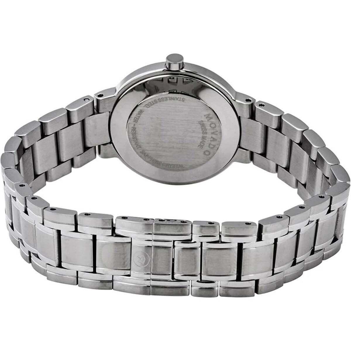 Movado Women's Quartz Watch - Stiri Black Dial Stainless Steel Bracelet | 0607280