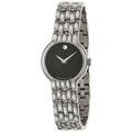 Movado Women's Quartz Watch - Veturi Black Dial Stainless Steel Bracelet | 0606338