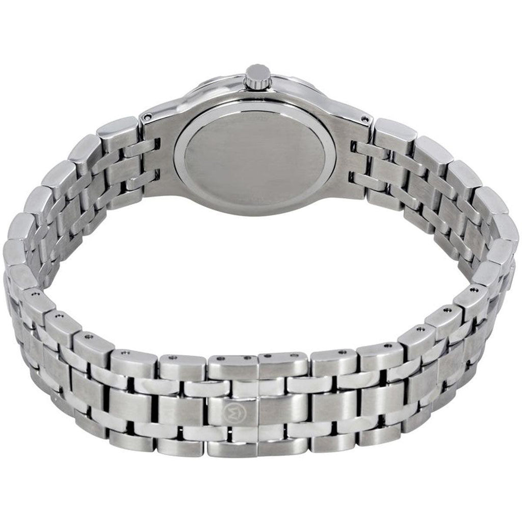 Movado Women's Swiss Quartz Watch - Metio Black Dial Silver Bracelet | 0606204