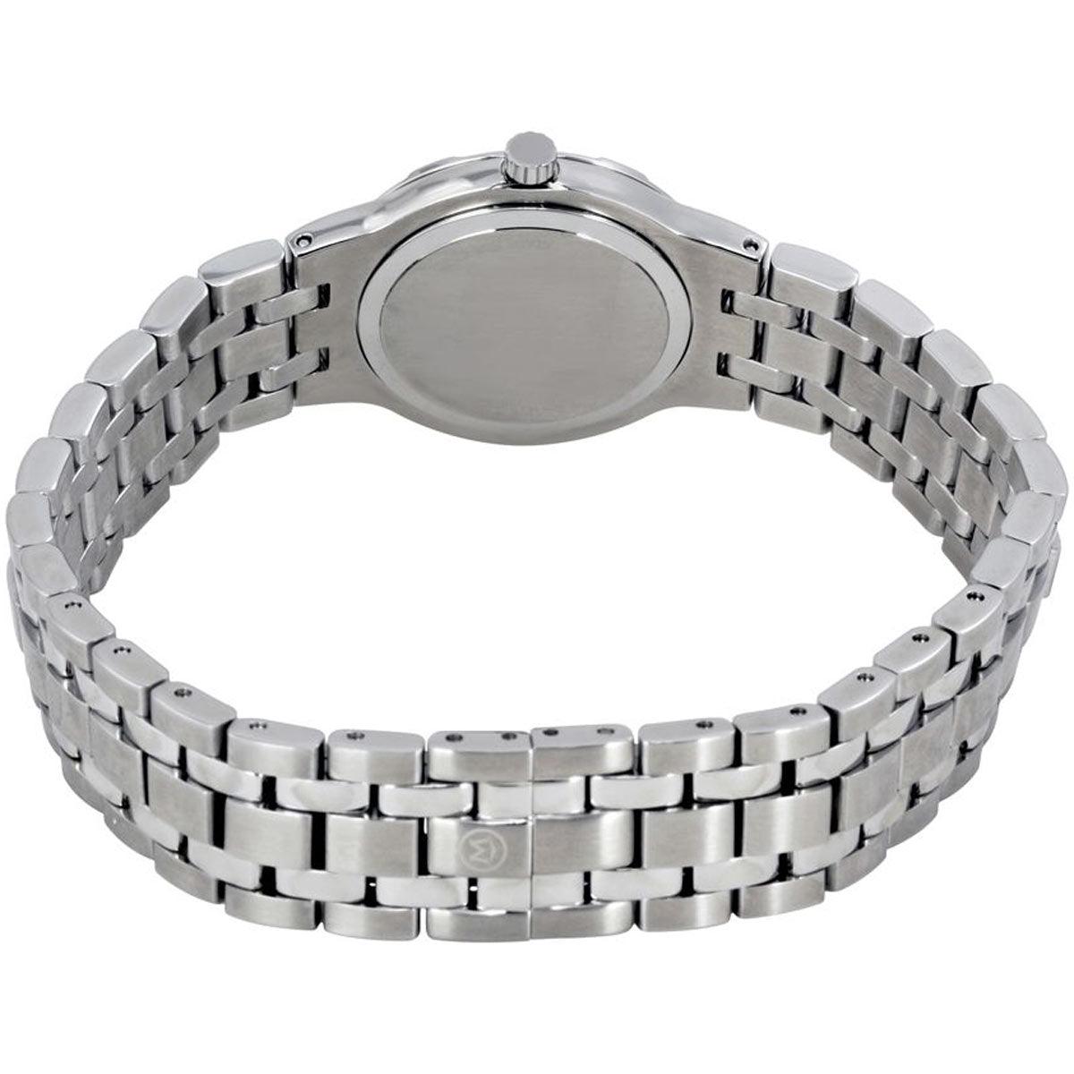 Movado Women's Swiss Quartz Watch - Metio Black Dial Silver Bracelet | 0606204
