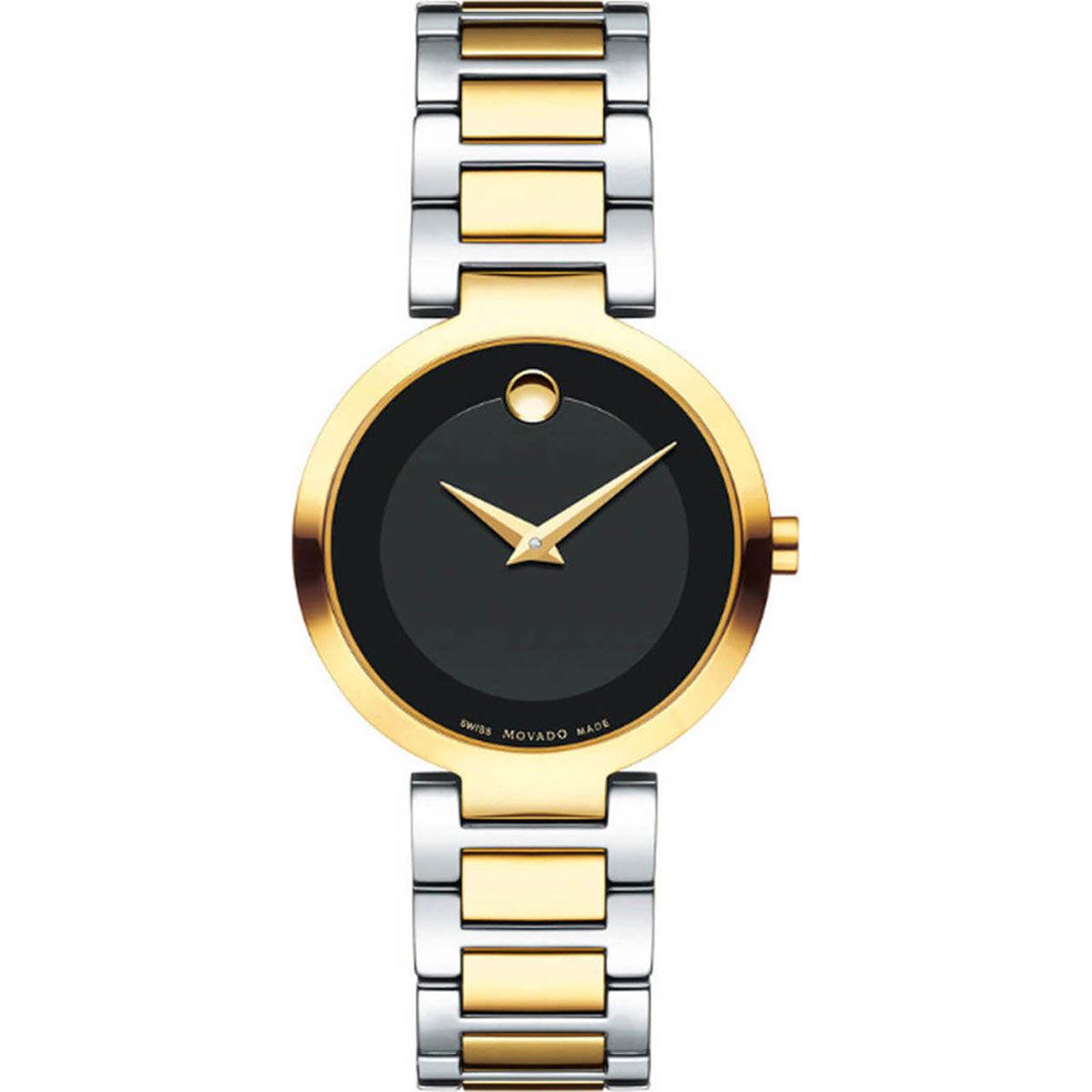Movado Women's Swiss Quartz Watch - Modern Classic Two Tone Bracelet | 0607102