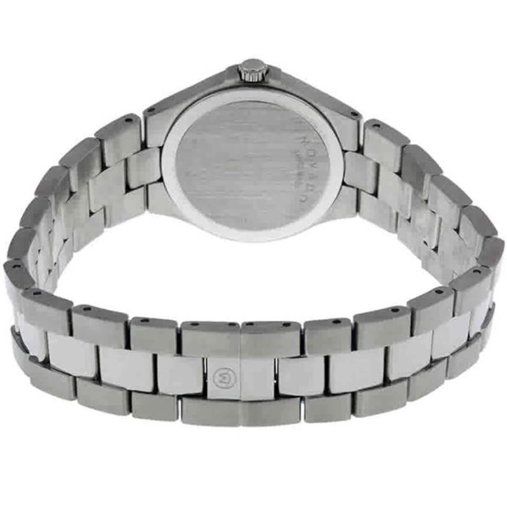 Movado Women's Swiss Quartz Watch - Serio Black Dial Silver Bracelet | 0606558