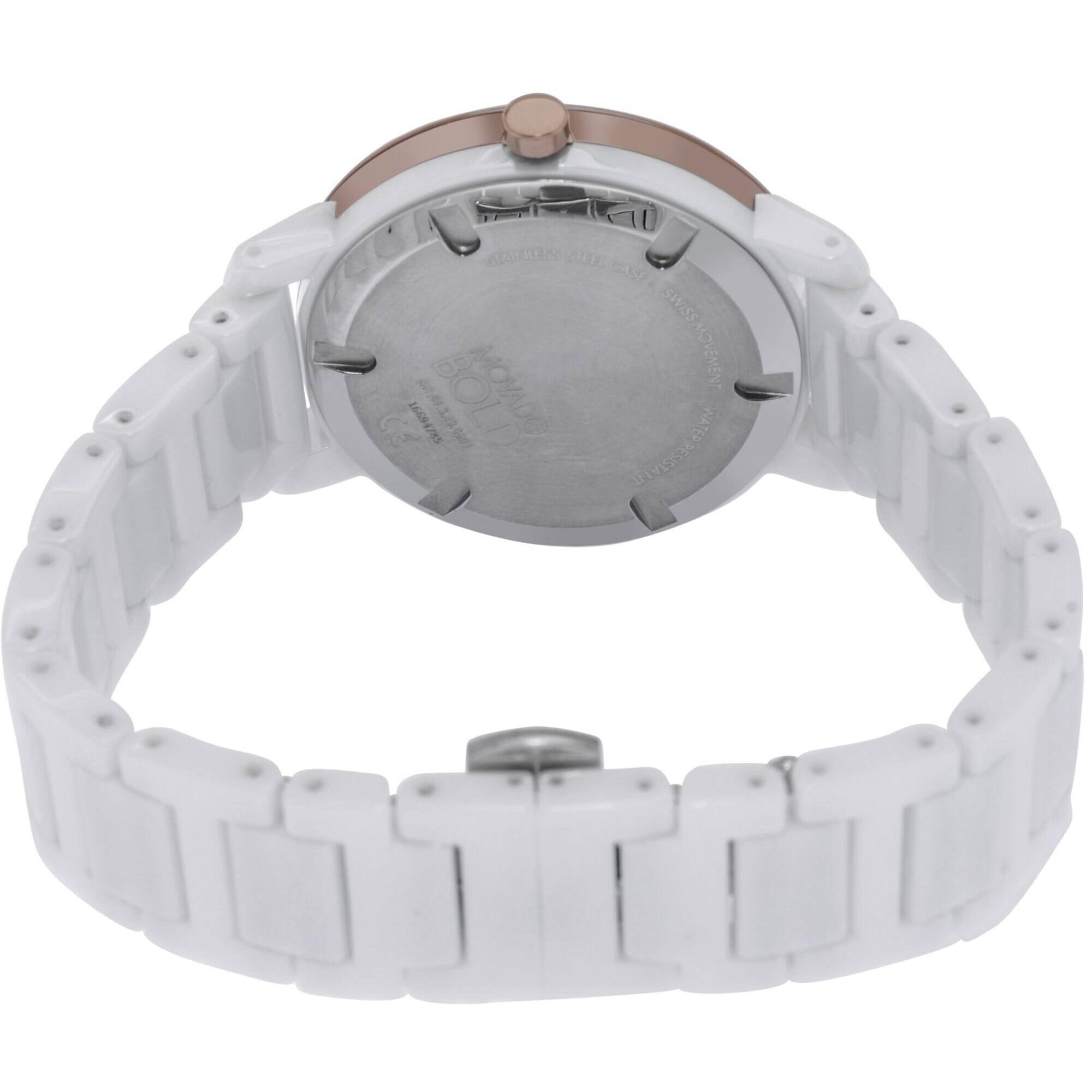 Movado Women's Watch - Bold Evolution Swiss Quartz White Ceramic Bracelet | 3600753