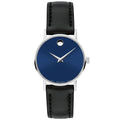 Movado Women's Watch - Museum Classic Silver Tone Case Blue Dial Strap | 0607318