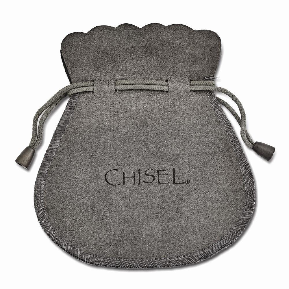 Stainless Steel Polished Large Cross Hoop Earrings