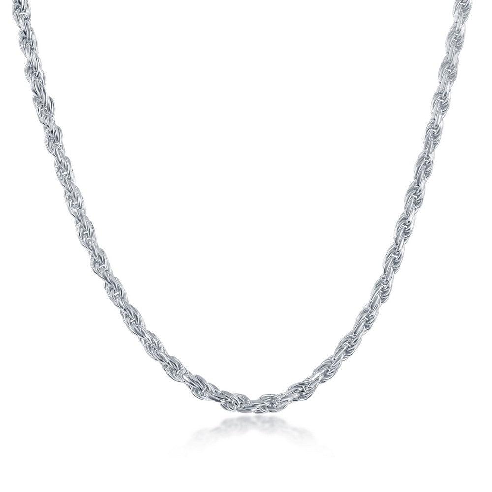 Sterling Silver 2.7mm Rope Chain, 16"