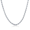 Sterling Silver 2.7mm Rope Chain, 16"