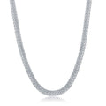 Sterling Silver 5mm Flat Mesh Chain