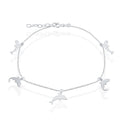 Sterling Silver Dolphin Anklet