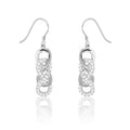 Sterling Silver Interlocking Infinity Earrings