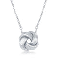 Sterling Silver Love Knot Design Necklace