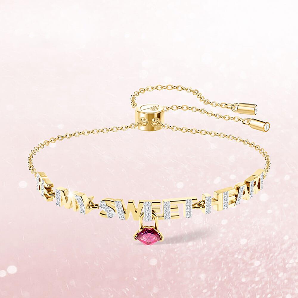 Swarovski Women's Bracelet - Melt Your Heart Yellow Gold Plated | 5446015