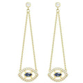 Swarovski Women's Earrings - Admiration Evil Eye Crystal Gold | 5445866