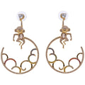 Swarovski Women's Earrings - My Hero Yellow Gold and Multicolored Crystal | 5500976
