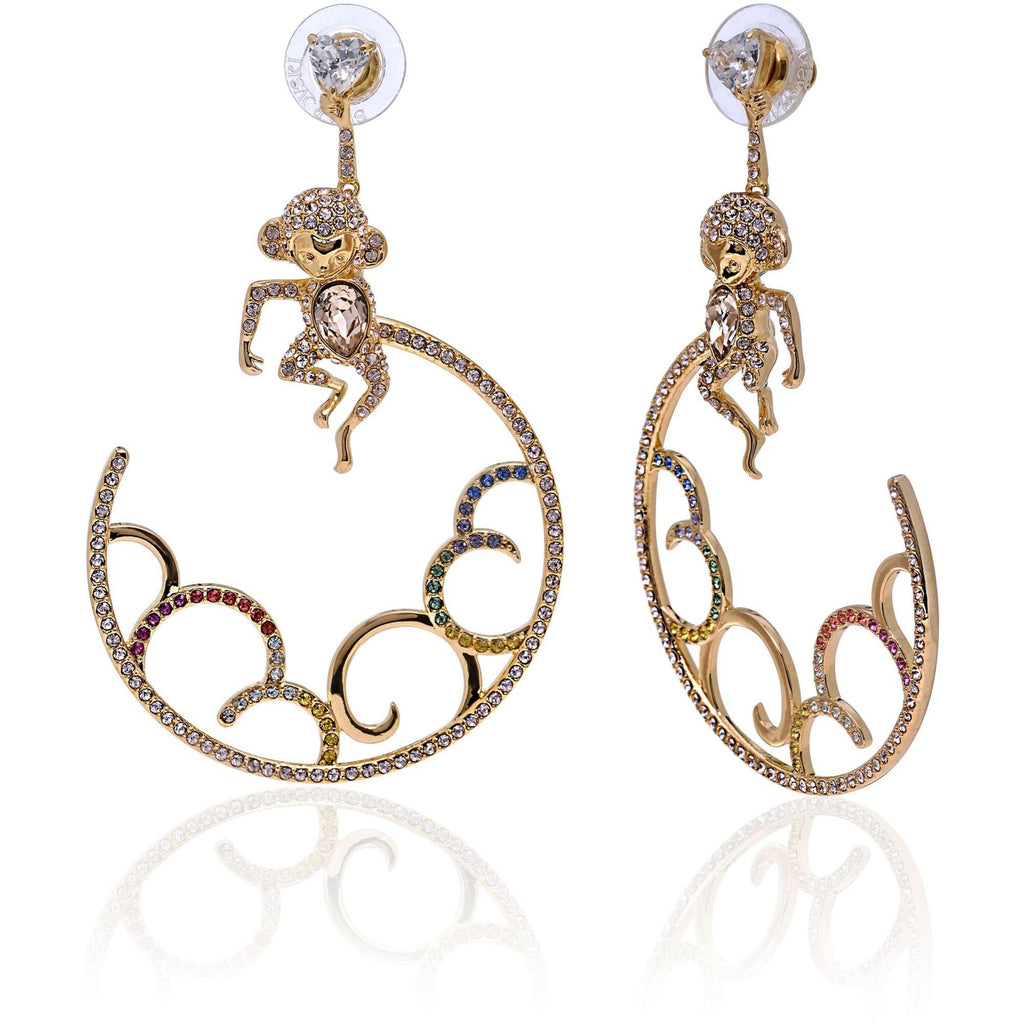 Swarovski Women's Earrings - My Hero Yellow Gold and Multicolored Crystal | 5500976