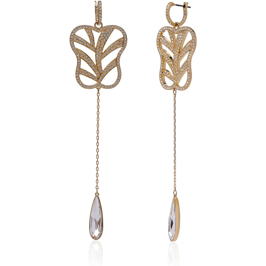 Swarovski Women's Earrings - My Hero Yellow Gold Plated and White Crystal | 5492862