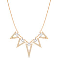 Swarovski Women's Necklace - Funk Rose Gold Plated with Square Cut Stones | 5241273