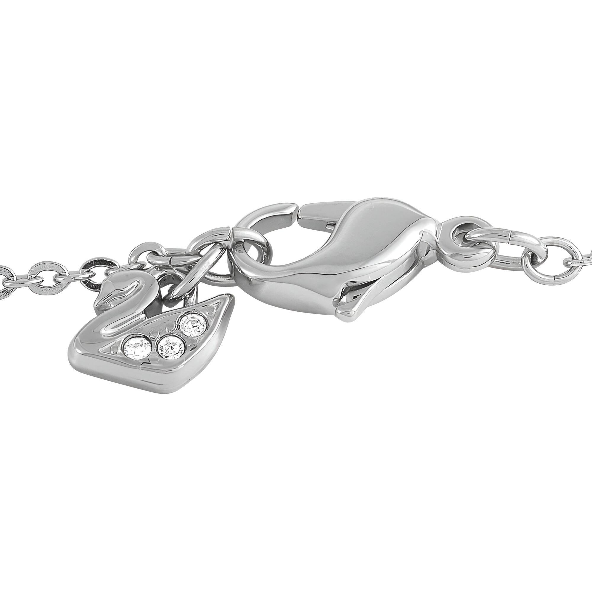Swarovski Women's Necklace - Purple and Clear Crystals Pendant, 28 inch | 5092181