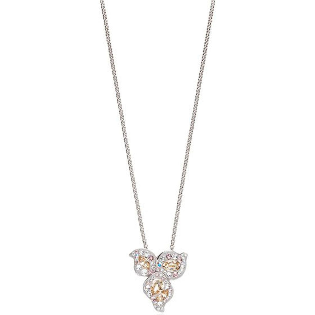 Swarovski Women's Pendant Necklace - Graceful Bloom Palladium Plated | 5455660