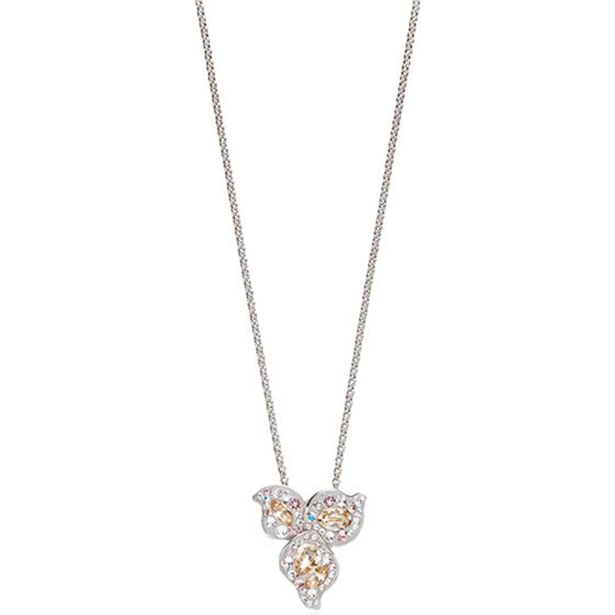 Swarovski Women's Pendant Necklace - Graceful Bloom Palladium Plated | 5455660