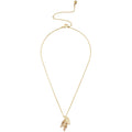 Swarovski Women's Pendant Necklace - Graceful Bloom Yellow Gold Tone Leaves | 5511813