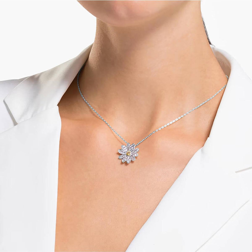 Swarovski Women's Pendant with Chain - Eternal Flower Crystals | 5512662
