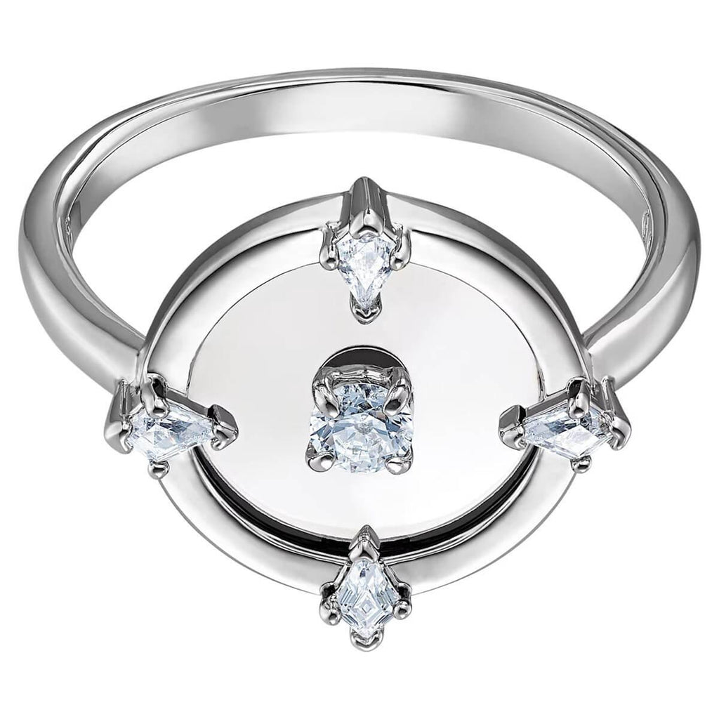 Swarovski Women's Ring - North White Rhodium Plated, Size 60 | 5552879