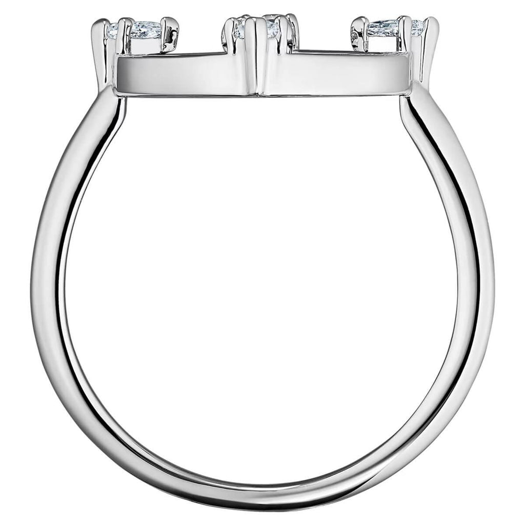 Swarovski Women's Ring - North White Rhodium Plated, Size 60 | 5552879