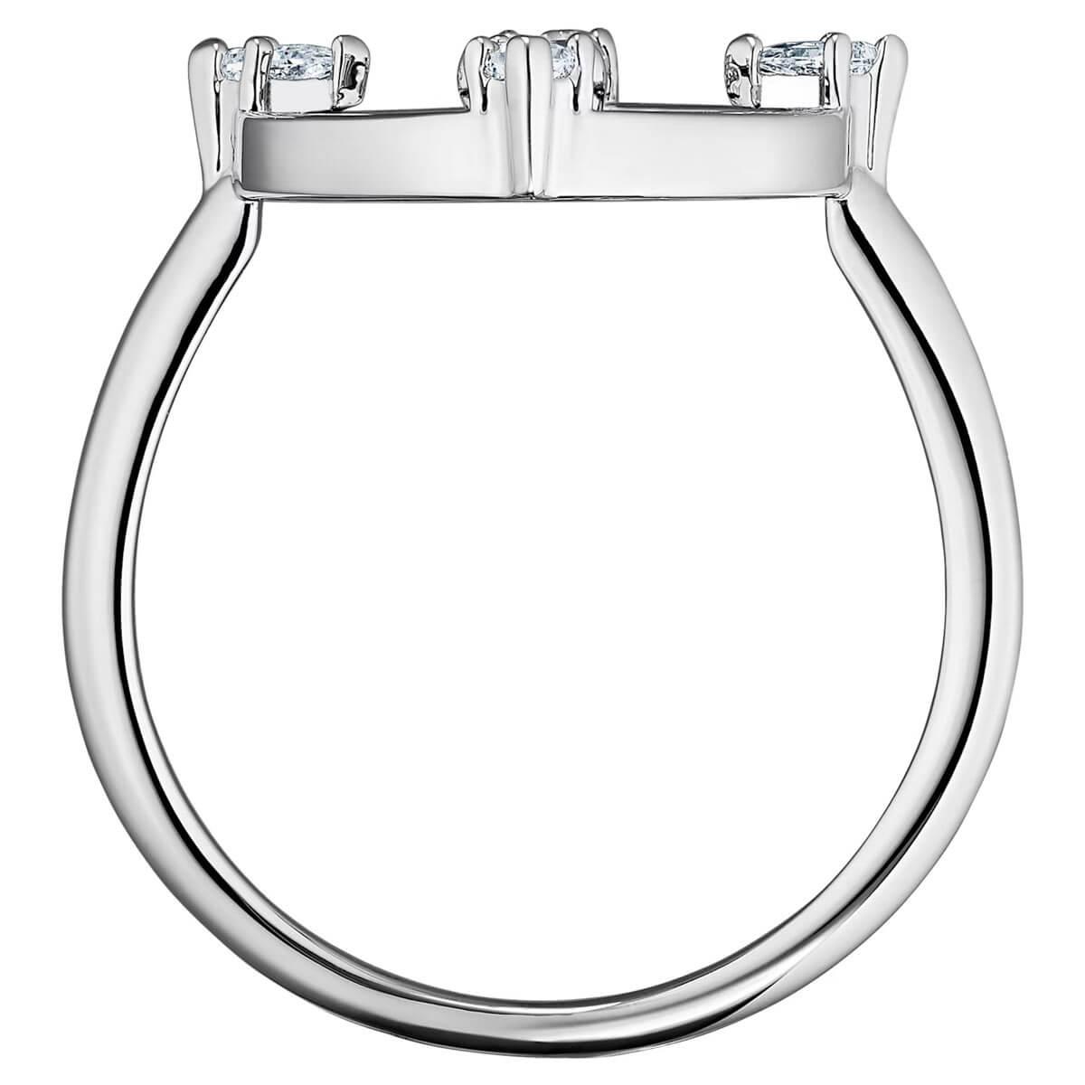 Swarovski Women's Ring - North White Rhodium Plated, Size 60 | 5552879