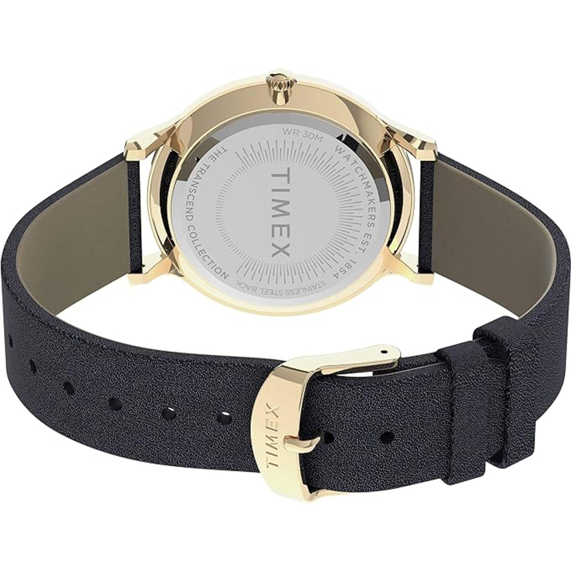 Timex Women's Dress Watch - Quartz White Dial Genuine Leather Strap | TW2V049009J