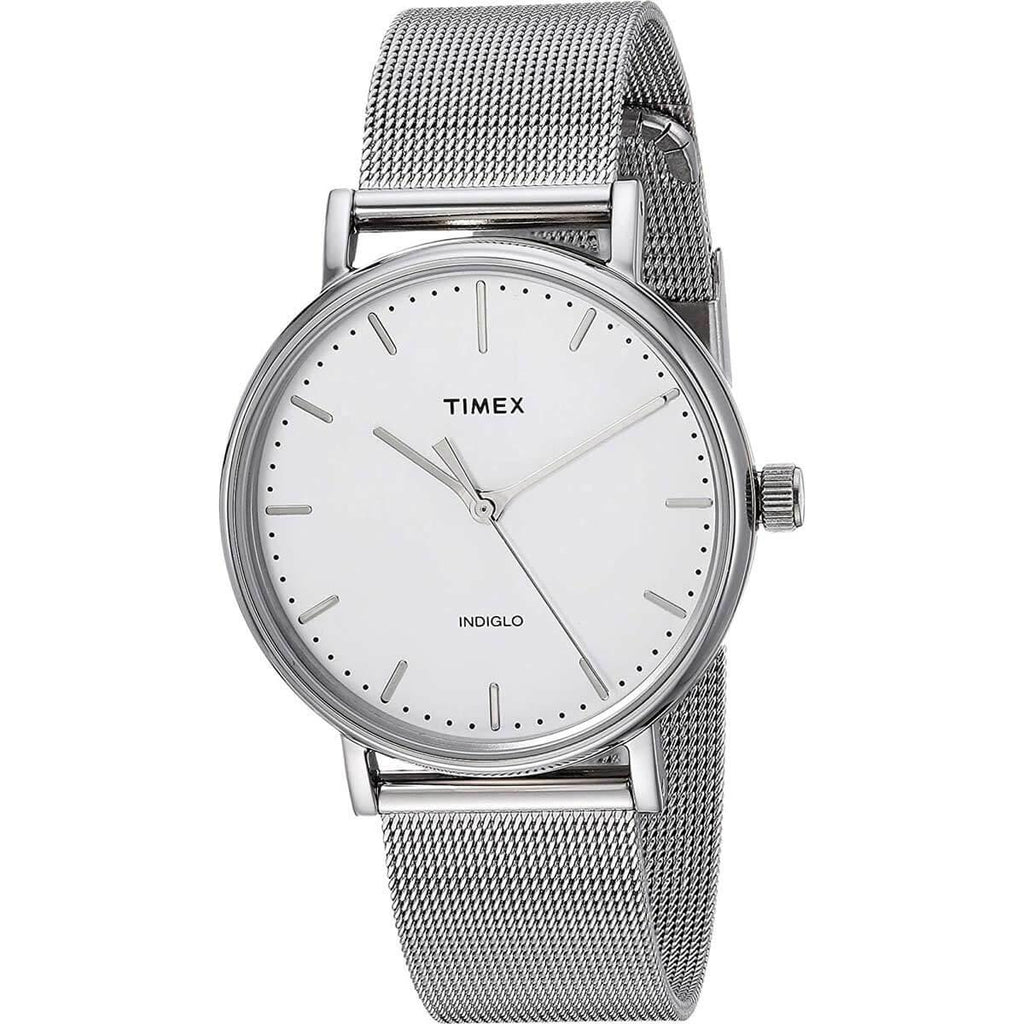 Timex Women's Quartz Watch - Fairfield White Dial Mesh Bracelet | TW2R26600VQ