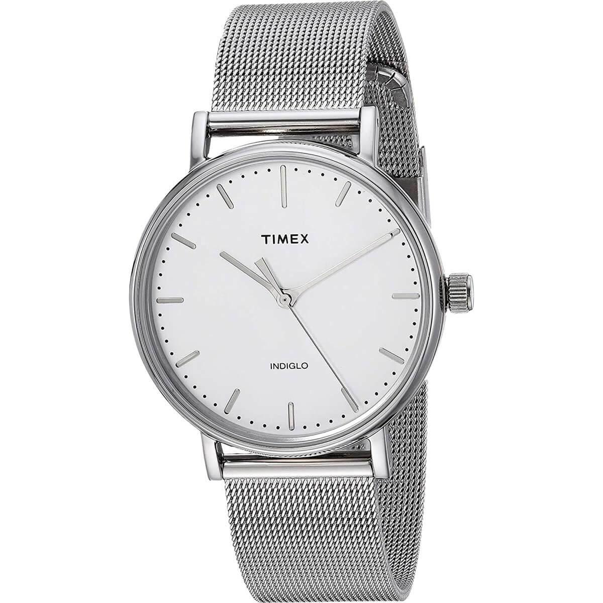 Timex Women's Quartz Watch - Fairfield White Dial Mesh Bracelet | TW2R26600VQ