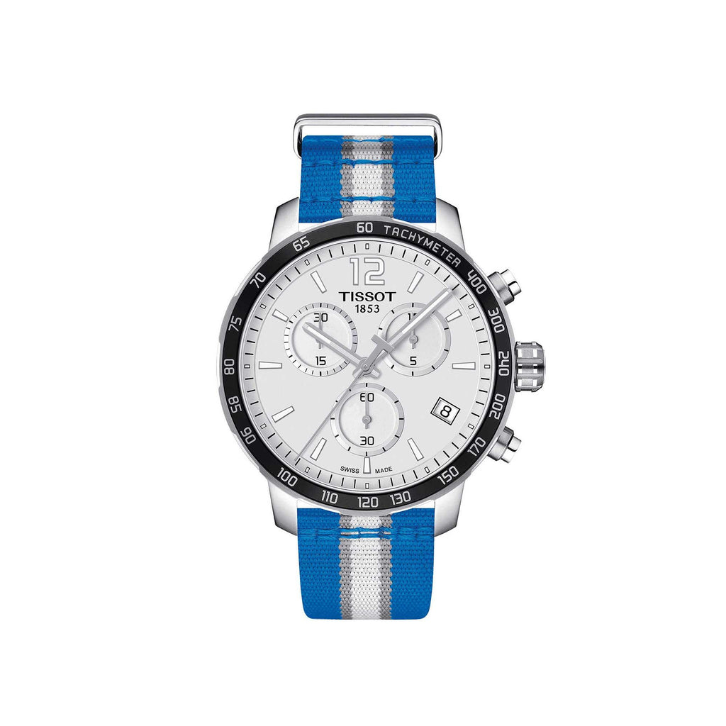 Tissot Men's Chrono Watch - Quickster Dallas Mavericks Silver Dial | T0954171703719