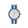 Tissot Men's Chrono Watch - Quickster Dallas Mavericks Silver Dial | T0954171703719