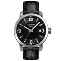 Tissot Men's Quartz Watch - PRC 200 Black Dial Leather Strap | T0554101605700