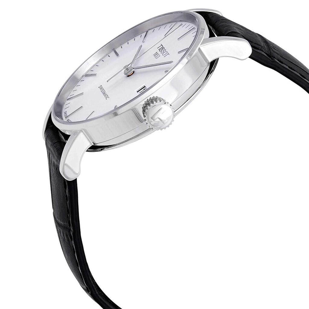Tissot Men's Watch - Everytime Swissmatic Black Leather Strap | T1094071603100