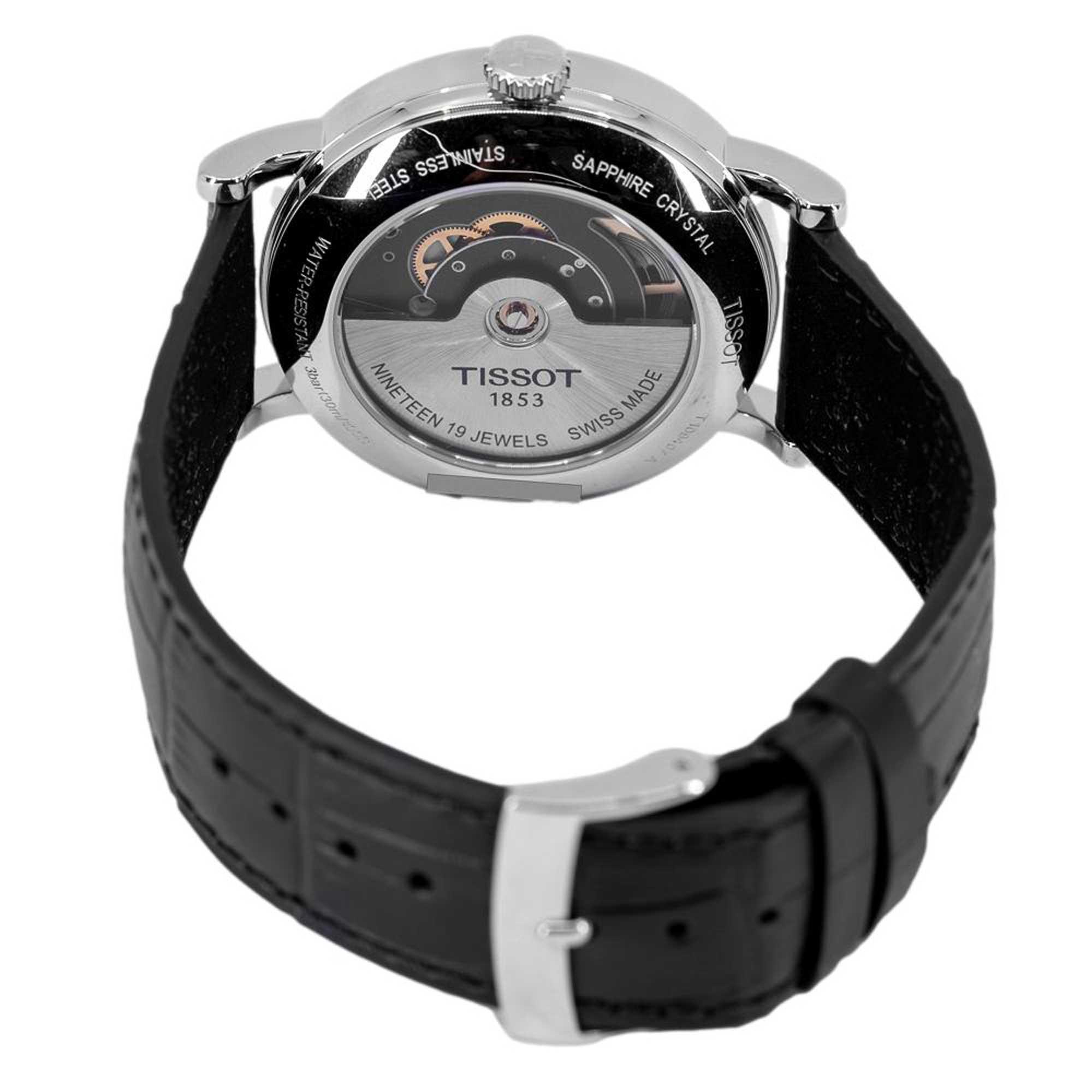 Tissot Men's Watch - Everytime Swissmatic Black Leather Strap | T1094071603100