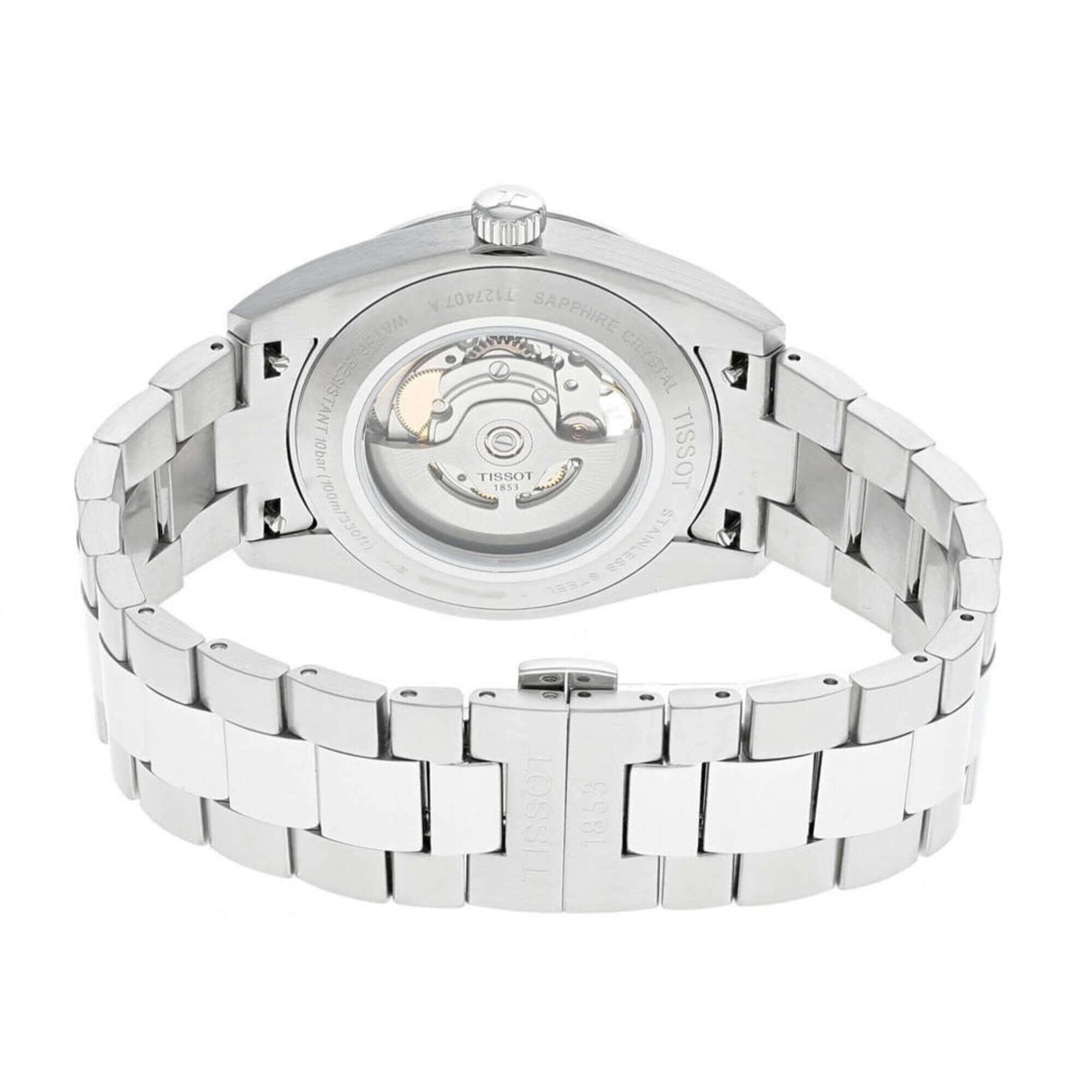 Tissot Men's Watch - Gentleman Powermatic 80 Open Heart Grey Dial | T1274071108100