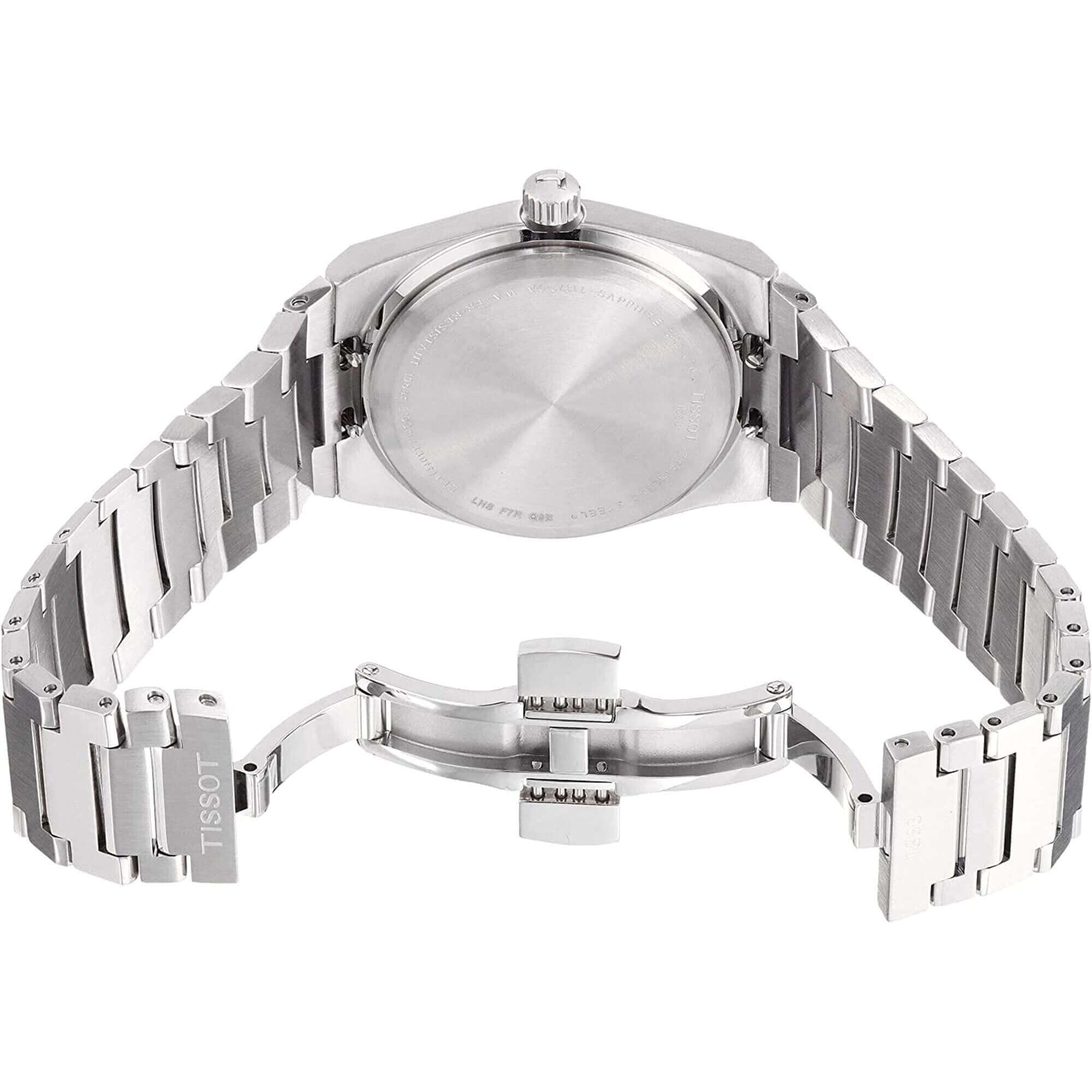 Tissot Men's Watch - PRX Quartz Sky Blue Dial Silver Bracelet | T1372101135100