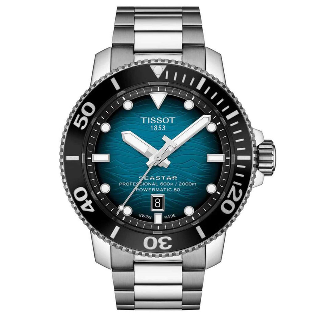 Tissot Men's Watch - Seastar 2000 Professional Blue and Black Dial | T1206071104100