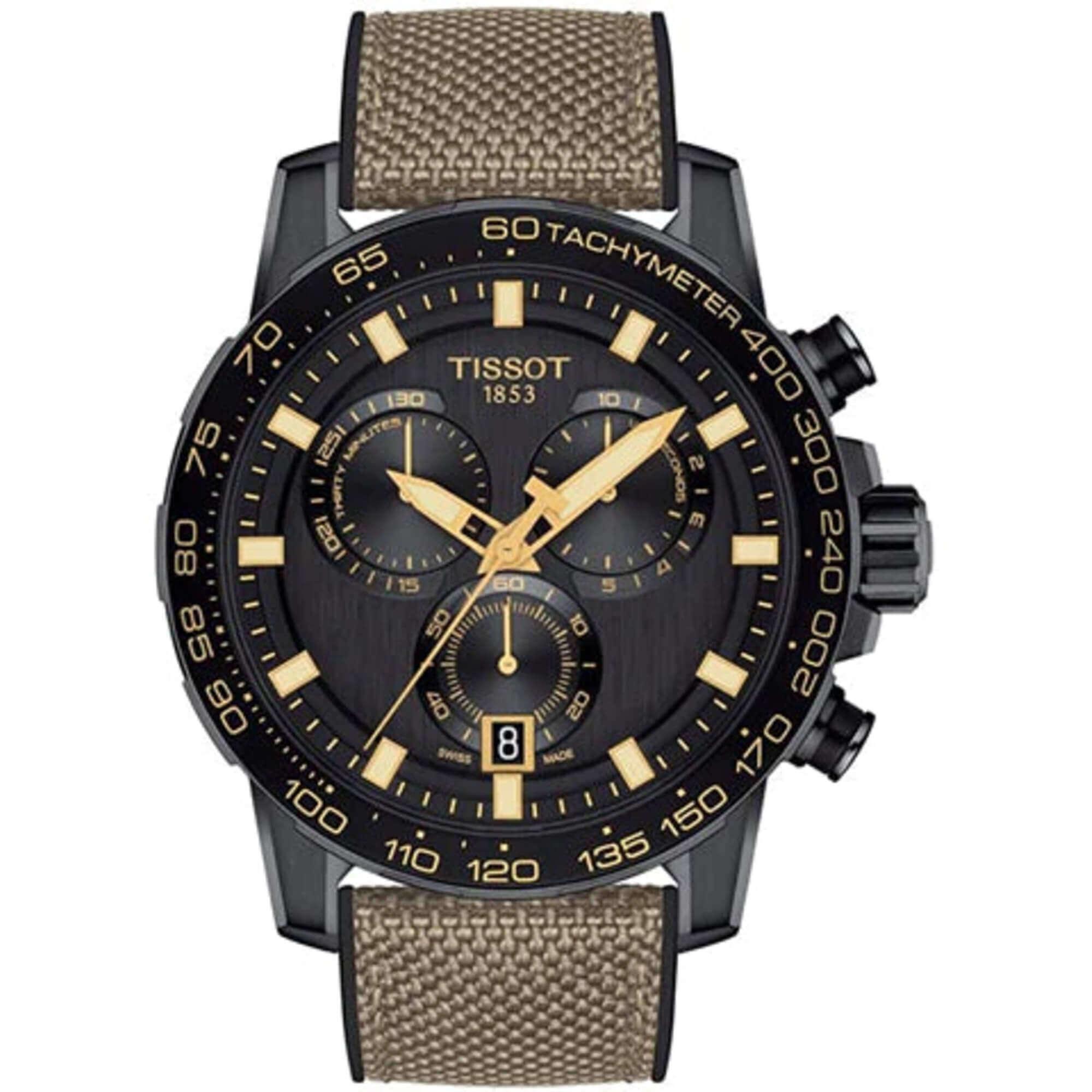 Tissot Men's Watch - Supersport Chrono Black Dial Rubber Strap | T1256173705101
