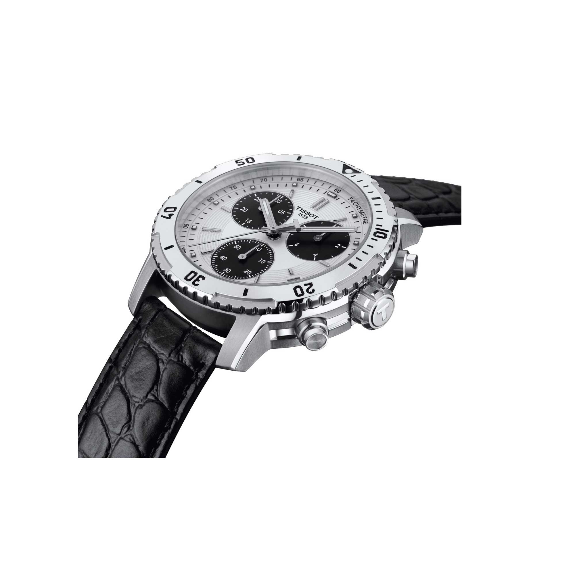 Tissot Men's Watch - T-Sport PRS 200 Chrono Silver and Black Dial | T0674171603100