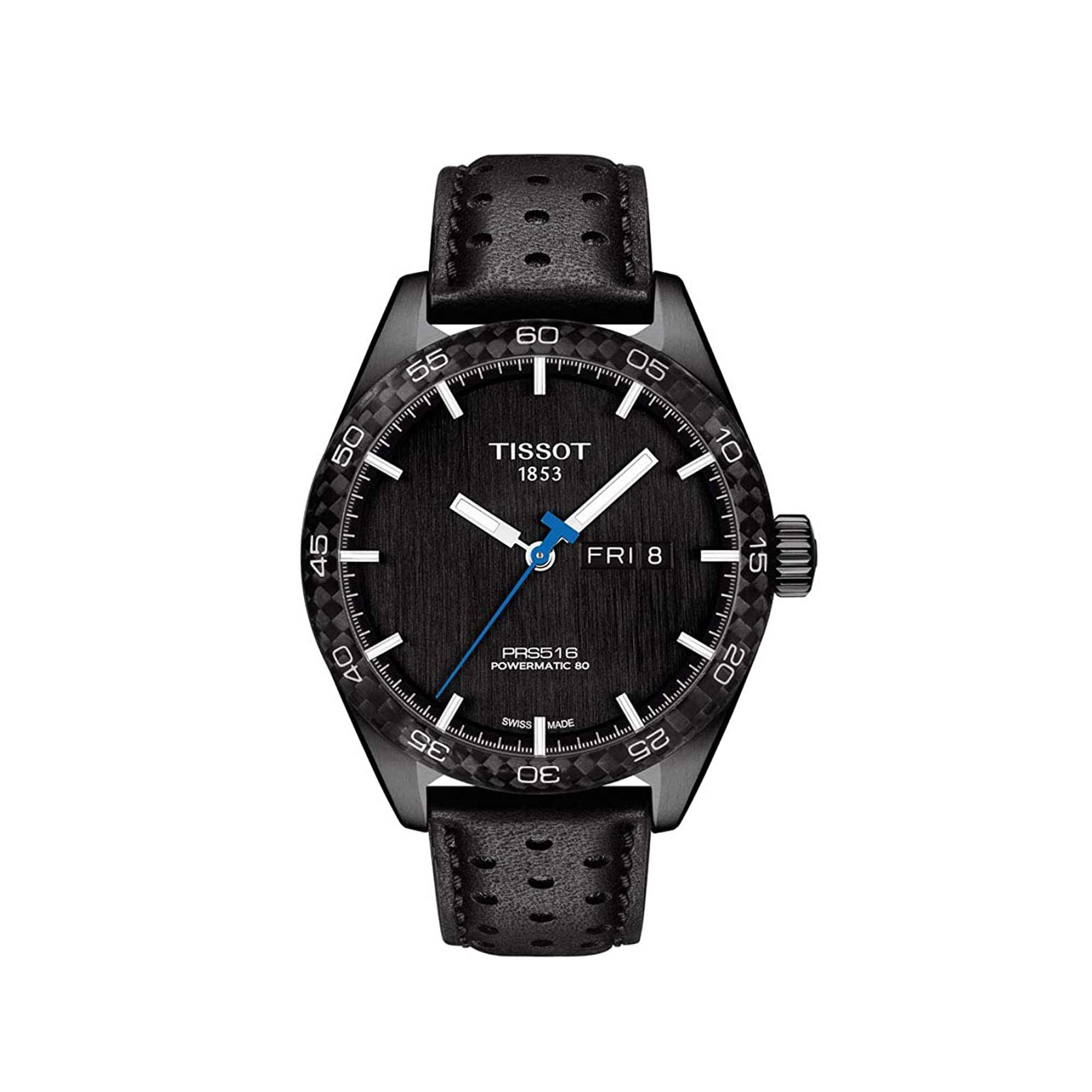 Tissot Men's Watch - T-Sport PRS 516 Powermatic 80 Black Dial Strap | T1004303605102