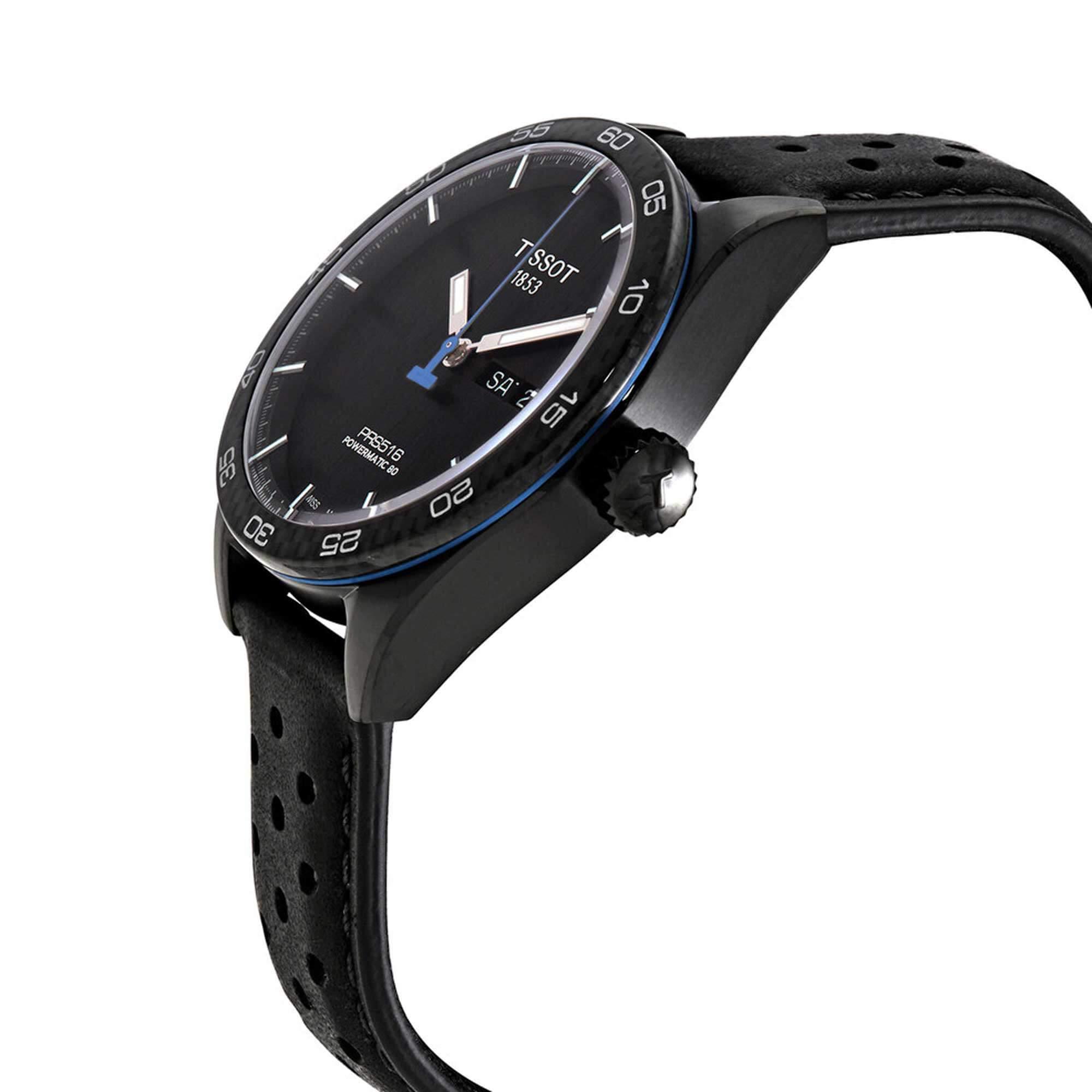 Tissot Men's Watch - T-Sport PRS 516 Powermatic 80 Black Dial Strap | T1004303605102