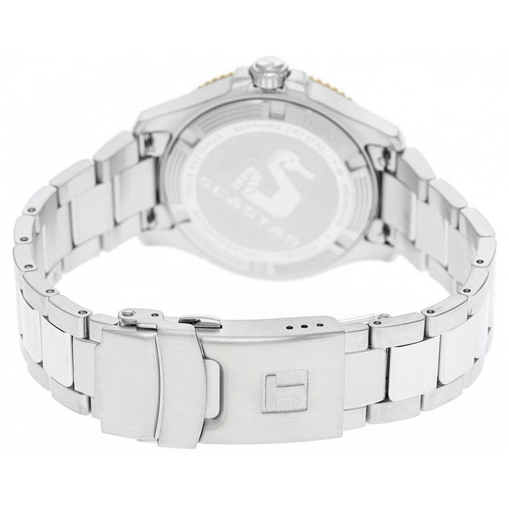 Tissot Unisex Watch - Seastar 1000 Quartz Black Dial Two Tone Case | T1202102105100